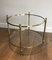 Small Round Brass Coffee Table from Maison Baguès, 1940s 6