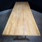 Industrial Dining Table in Beech 2