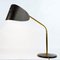 Mid-Century Austrian Brass and Grey Metal Table Lamp from Hagenauer Vienna, 1950s 7