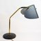 Mid-Century Austrian Brass and Grey Metal Table Lamp from Hagenauer Vienna, 1950s 10