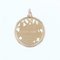 French Openworked 18 Karat Rose Gold Haloed Virgin Medal, 1960s 2