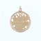 French Openworked 18 Karat Rose Gold Haloed Virgin Medal, 1960s, Image 2