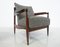 Fauteuils Mid-Century Modernes en Bois et Tissu Gris, Italie, 1960s, Set de 2 6