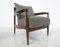 Mid-Century Modern Armchairs in Wood and Grey Fabric, Italy, 1960s, Set of 2, Image 6