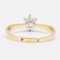 Vintage 14k Yellow and White Gold Solitaire Ring with 0.54ct Brilliant Cut Diamond, 1970s, Image 6