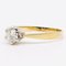 Vintage 14k Yellow and White Gold Solitaire Ring with 0.54ct Brilliant Cut Diamond, 1970s 4