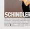Poster speciale originale di Schindlers List di Saul Bass, USA, 1993, Immagine 7