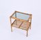 French Riviera Nightstand in Bamboo and Rattan, Italy, 1970s, Image 7