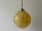 Art Deco Yellow Ball Glass Exceptional Church Lamp, 1940s, Image 7