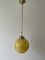 Art Deco Yellow Ball Glass Exceptional Church Lamp, 1940s, Image 3