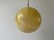 Art Deco Yellow Ball Glass Exceptional Church Lamp, 1940s 5