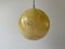 Art Deco Yellow Ball Glass Exceptional Church Lamp, 1940s, Image 5