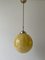 Art Deco Yellow Ball Glass Exceptional Church Lamp, 1940s, Image 1