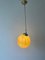 Art Deco Yellow Ball Glass Exceptional Church Lamp, 1940s 4