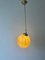 Art Deco Yellow Ball Glass Exceptional Church Lamp, 1940s, Image 4