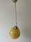 Art Deco Yellow Ball Glass Exceptional Church Lamp, 1940s 8