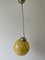 Art Deco Yellow Ball Glass Exceptional Church Lamp, 1940s, Image 8