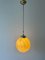 Art Deco Yellow Ball Glass Exceptional Church Lamp, 1940s, Image 9