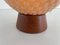 Teak Ball Bedside Lamps with Fabric Shades from Temde, Germany, 1960s, Set of 2 9