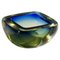 Mid-Century Modern Murano Blue and Yellow Sommerso Art Glass Bowl, 1960s 1