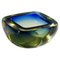 Mid-Century Modern Murano Blue and Yellow Sommerso Art Glass Bowl, 1960s, Image 1