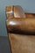Sofá de dos plazas de cuero marrón de Bart Van Bekhoven, Imagen 9