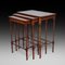 Edwardian Mahogany Nesting Tables, Set of 3 1