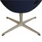 Silla Swan de tela azul de Arne Jacobsen, Imagen 10