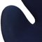 Chaise Swan en Tissu Bleu par Arne Jacobsen 8