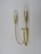 Italian Brass Wall Lights, 1950s, Set of 2, Image 10