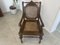 Historicism Wood and Braid Armchair, 1860s 1
