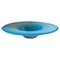 Modern Round Turquoise and White Murano Glass Centerpiece from Venini, 1980s, Image 1