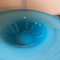 Modern Round Turquoise and White Murano Glass Centerpiece from Venini, 1980s 10