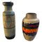Mid-Century Modern Fat Lava Ceramic German Vases from Scheurich, 1970s, Set of 2, Image 1