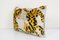 Boho Yellow Velvet Tiger Ikat Lumbar Cushion Cover, 2010s 3