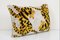 Boho Yellow Velvet Tiger Ikat Lumbar Cushion Cover, 2010s, Image 2