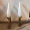 Mid-Century Italian Modern Brass and Glass Wall Sconces from Arredoluce, 1960s, Set of 2 5