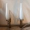 Mid-Century Italian Modern Brass and Glass Wall Sconces from Arredoluce, 1960s, Set of 2 12