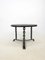 Brutalist Side Table in Black Welded Chain and Oak Tray Tinted, France, 1970s 2