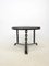 Brutalist Side Table in Black Welded Chain and Oak Tray Tinted, France, 1970s, Image 2