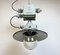 Grey Cast Aluminium Explosion Proof Pendant Lamp with Enameled Shade from Elektrosvit, 1970s 14
