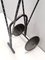 Postmodern Black, Varnished Metal and Plastic Valet Stand, Italy, 1980s 9