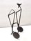 Postmodern Black, Varnished Metal and Plastic Valet Stand, Italy, 1980s 5