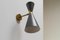 Mid-Century Diabolo Sconces in Anthracite attributed Stilnovo, Italy, 1950s, Image 1