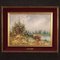 E. Ferri, Kleine impressionistische Landschaft, 1960, Öl auf Holz, Gerahmt 11