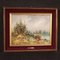 E. Ferri, Small Impressionist Landscape, 1960, Oil on Wood, Framed 1