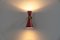 Mid-Century Diabolo Sconces in Red attributed Stilnovo, Italy, 1950s, Image 2