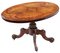Large 19th Century Victorian Burr Walnut Oval Loo Breakfast Table Tilt Top 1