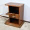 Small Art Deco Bedside Table in Walnut, 1920s, Image 3