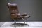 Leather Armchair and Foot Stool attributed to Harald Relling for Westnofa. Norway, 1970s, Set of 2, Image 8